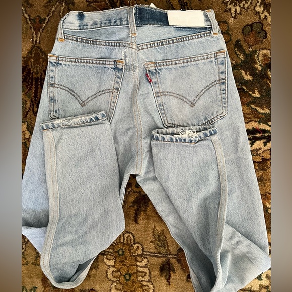 ReDone X Levis High Waist Denim Jeans tiny size 24 - Picture 6 of 7